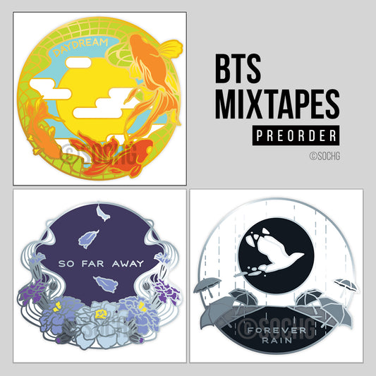 BTS Mixtape Enamel Pins