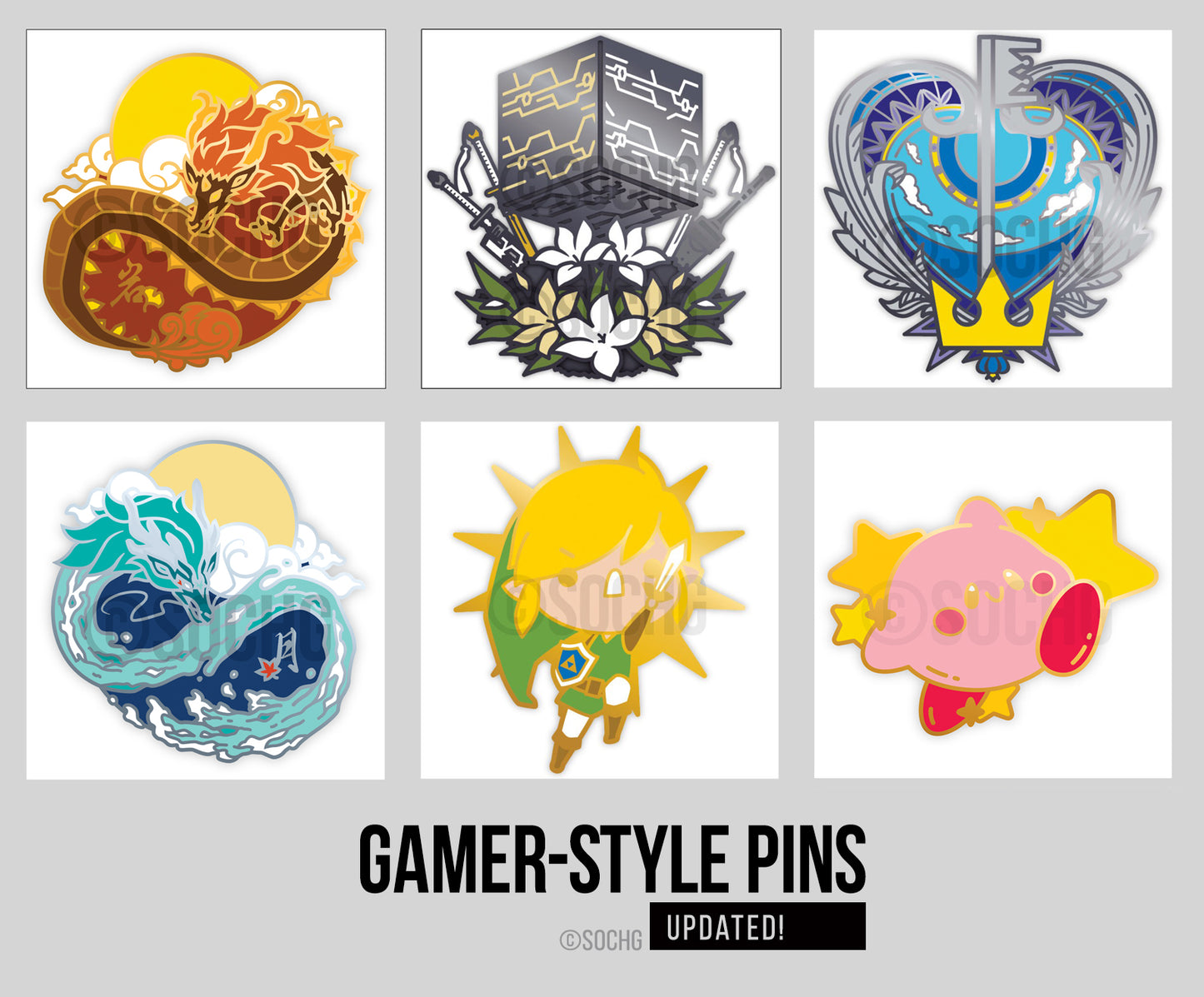 Gamer Enamel Pins