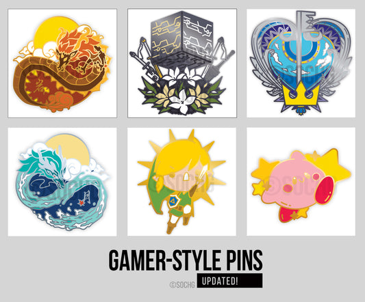 Gamer Enamel Pins