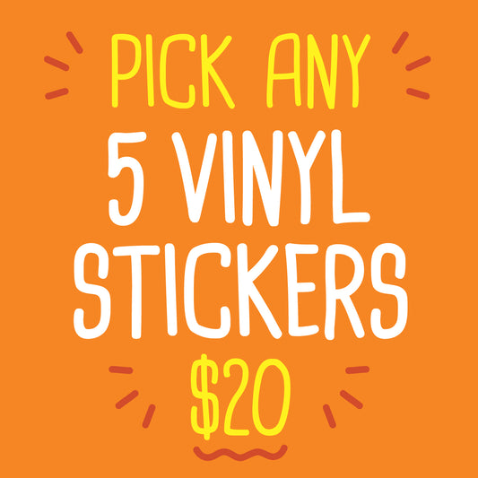 Pick 5 Individual Stickers!